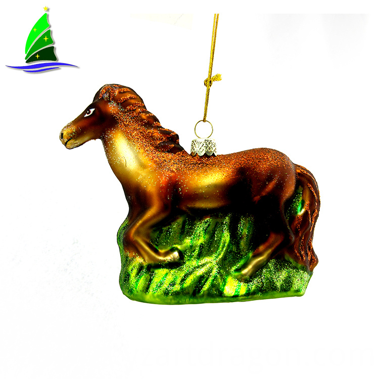 Adorno navideño de cristal Hanging Xmas Glass Ornament